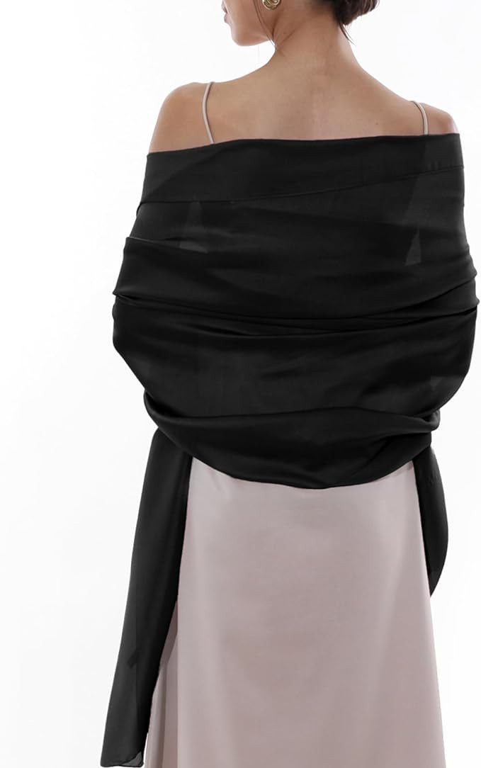 RIIQIICHY Women Shawls and Wraps for Evening Dresses Like Chiffon Silk Scarf Formal Silky Pashmin... | Amazon (US)