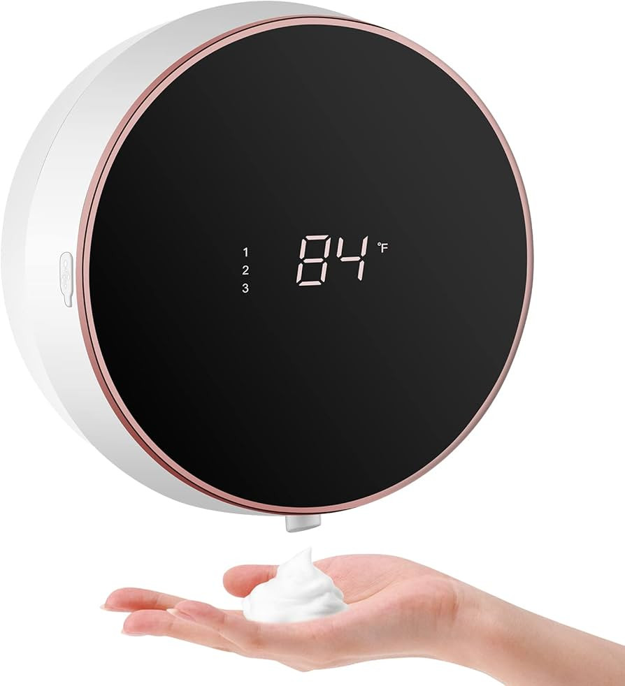 Automatic Soap Dispenser Foaming Hand Free Wall Mount Foam Rechargeable Soap Dispenser Touchless ... | Amazon (US)