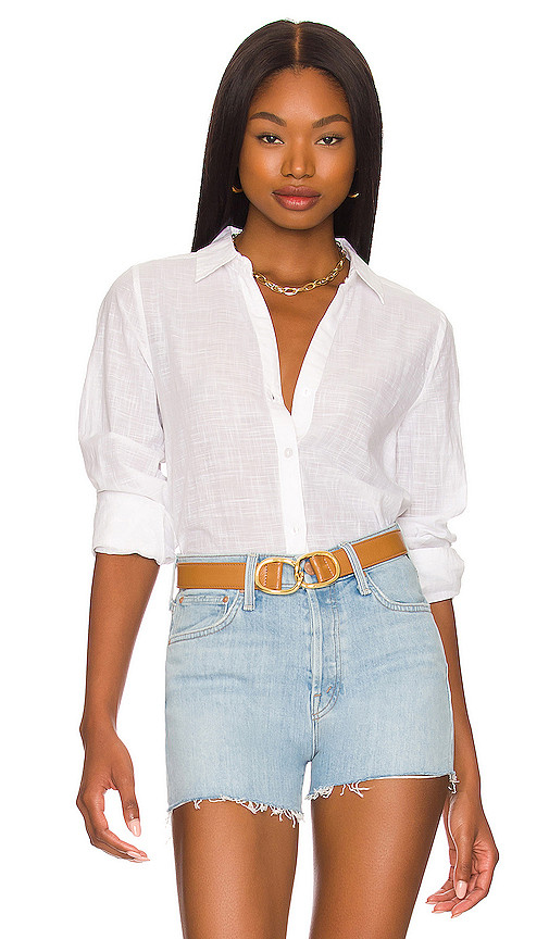 Joanna Shirt in White | Revolve Clothing (Global)