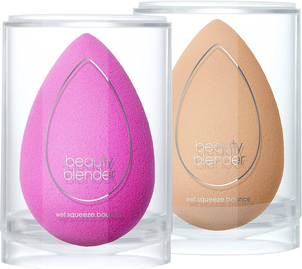 Beautyblender® | Original Pink + Nude Beauty Blender 2-Piece Bundle for Blending Foundations, Po... | Amazon (US)