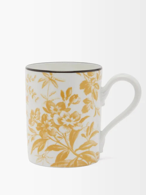 Gucci - Herbarium Porcelain Mug - Yellow Multi | Matches (US)