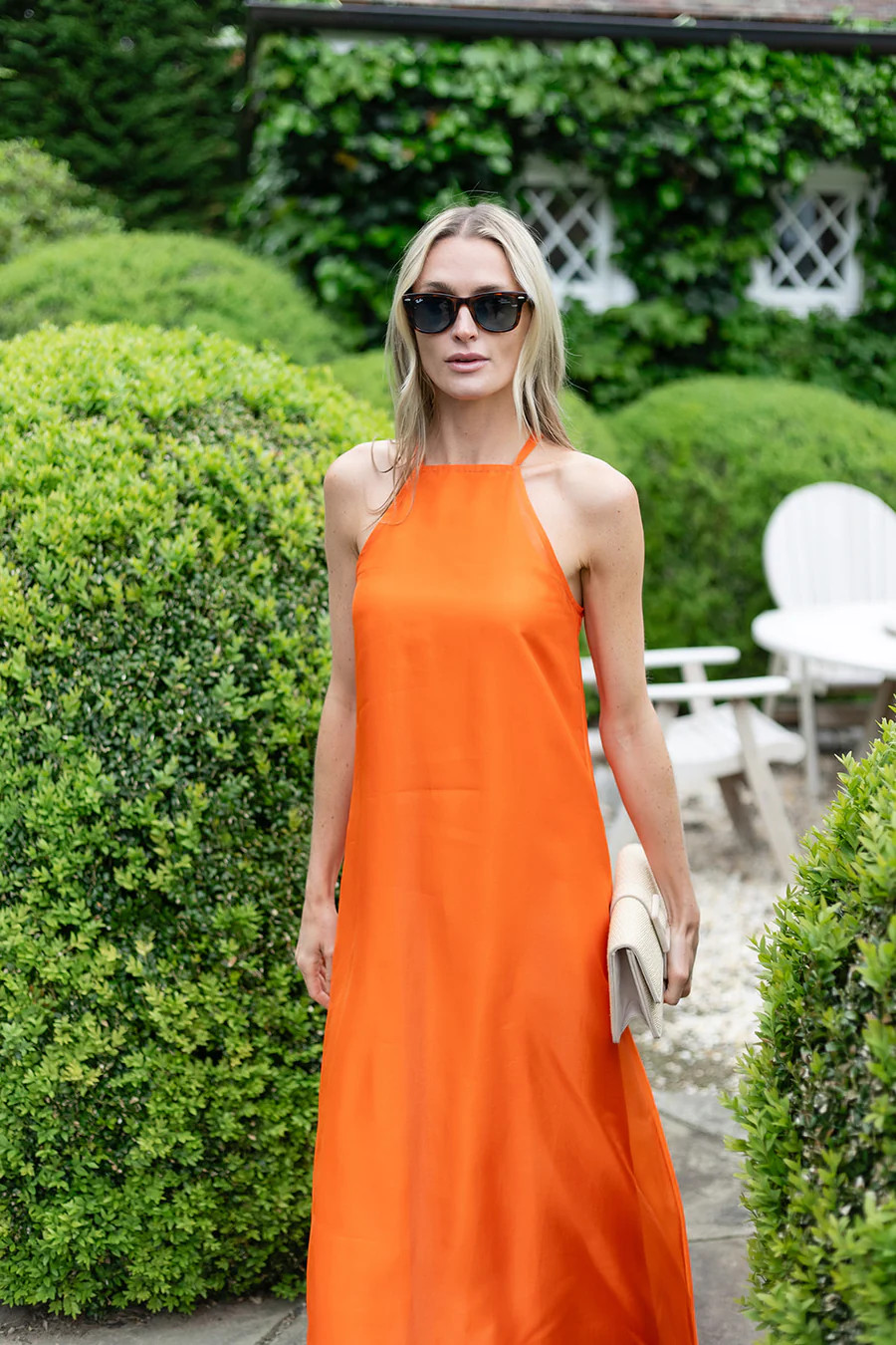 Sarah Dress - Tangerine | Julia Amory