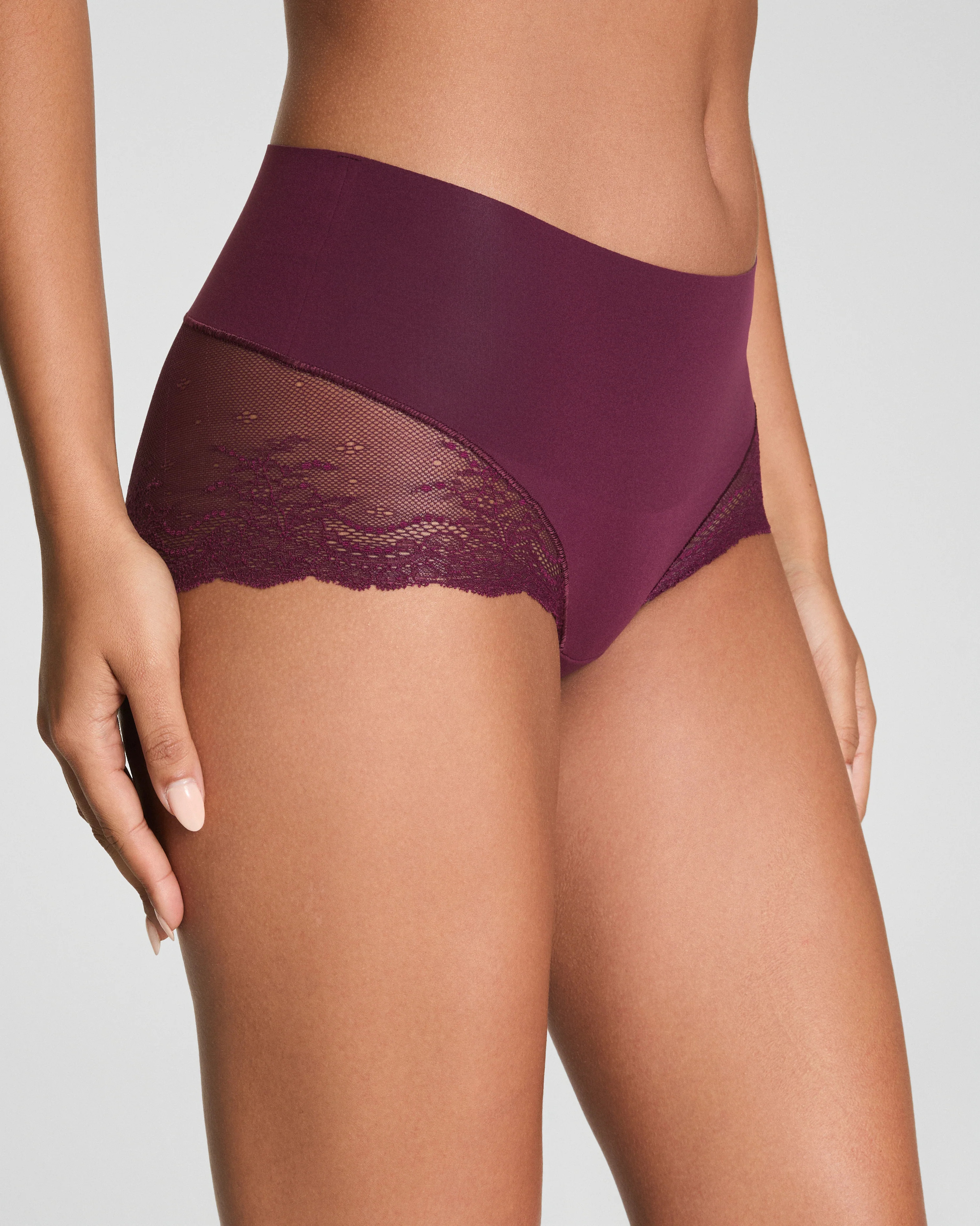 Lace Hi-Hipster with No VPL & Smoothing Waistband | SPANX | Spanx