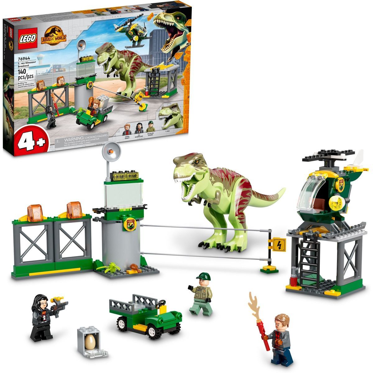 LEGO Jurassic World T. rex Dinosaur Breakout Toy Set 76944 | Target