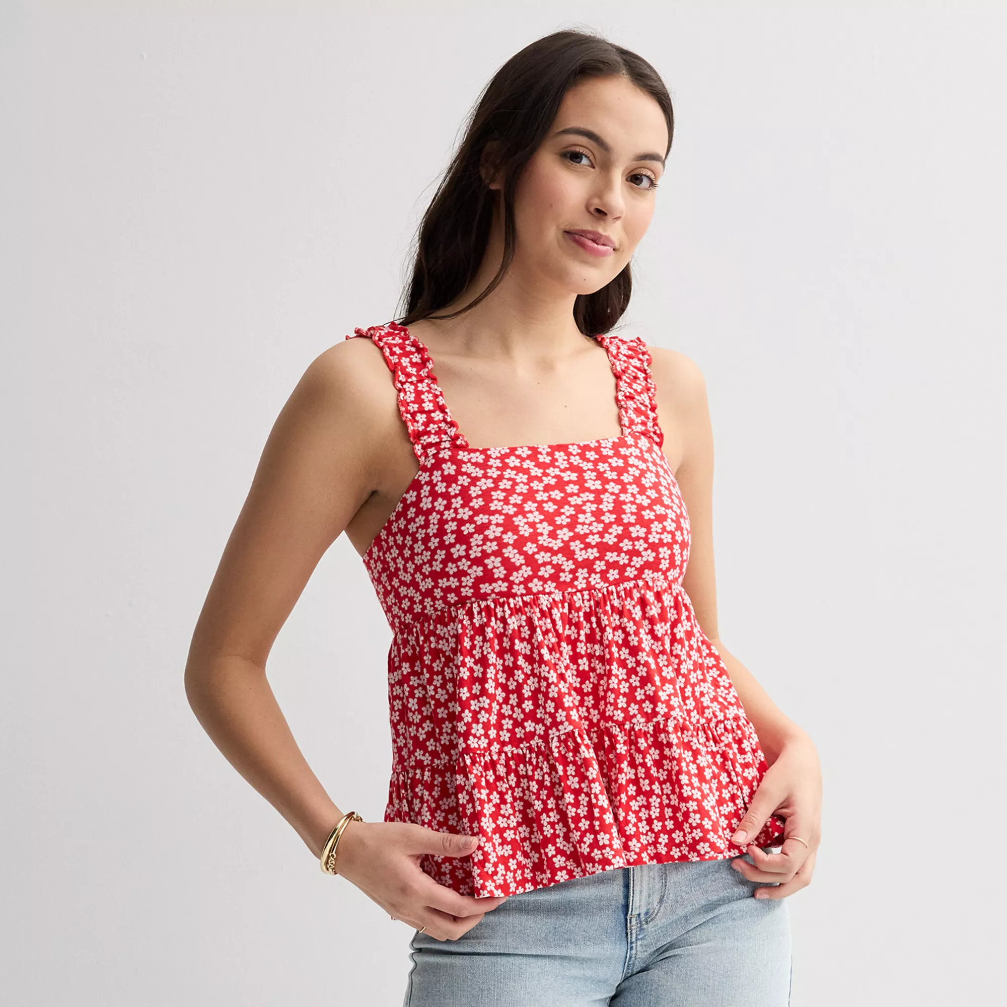 Juniors' SO® Tiered Tank Top | Kohl's