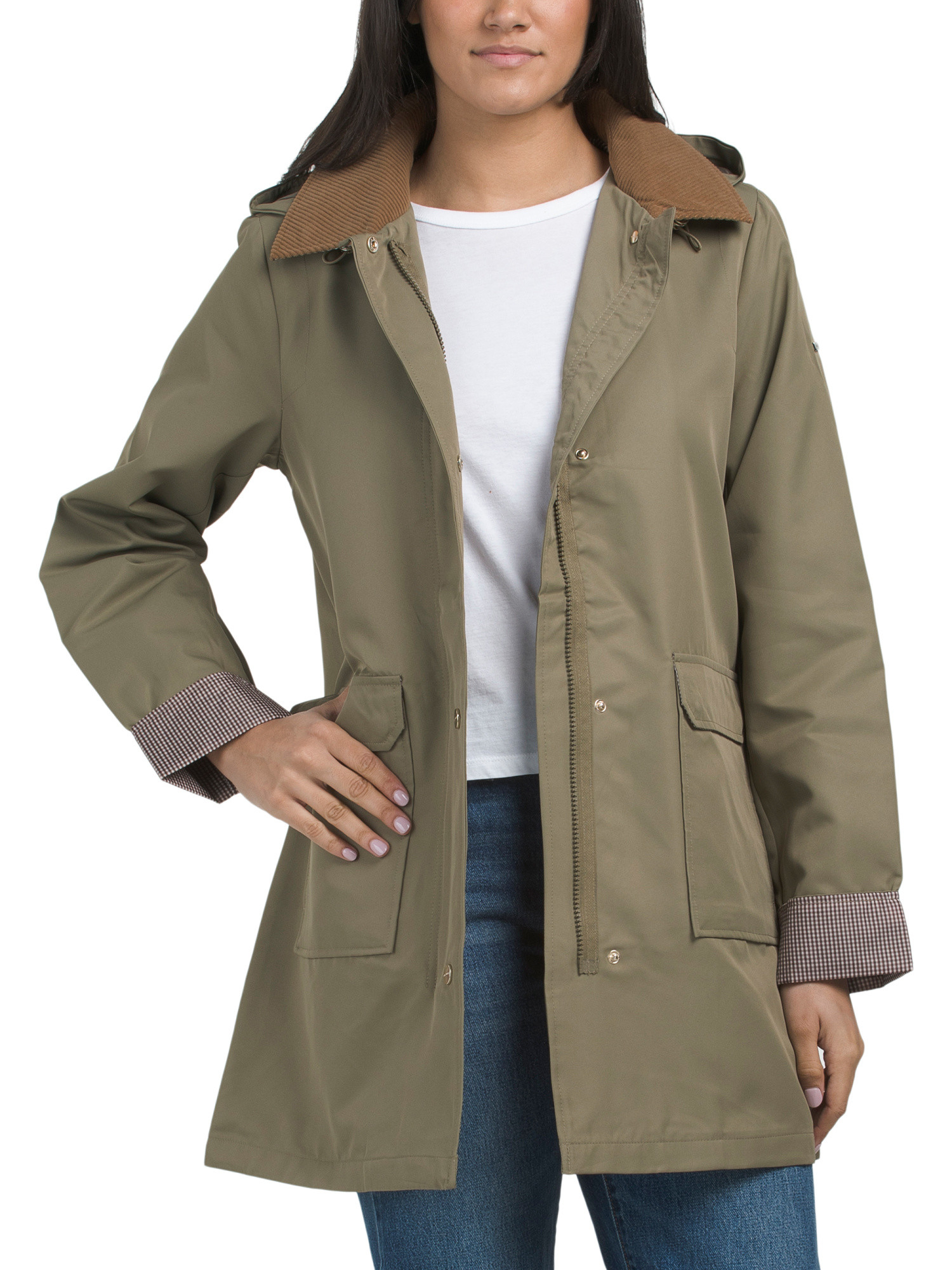 Barn Coat With Hood | TJ Maxx