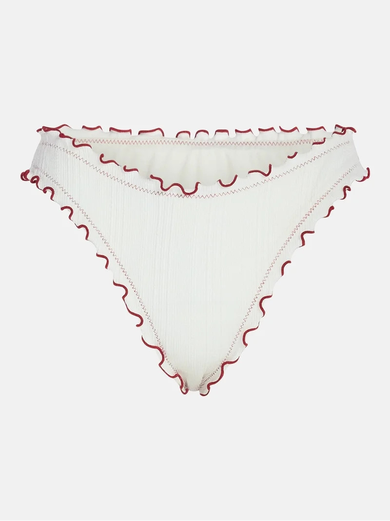 Kacey Lee Women's and Women's Plus Lettuce Edge Bikini Bottoms, Sizes XS-3X | Walmart (US)