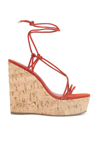 Calabria Wedge in Sunset Ochre | Revolve Clothing (Global)
