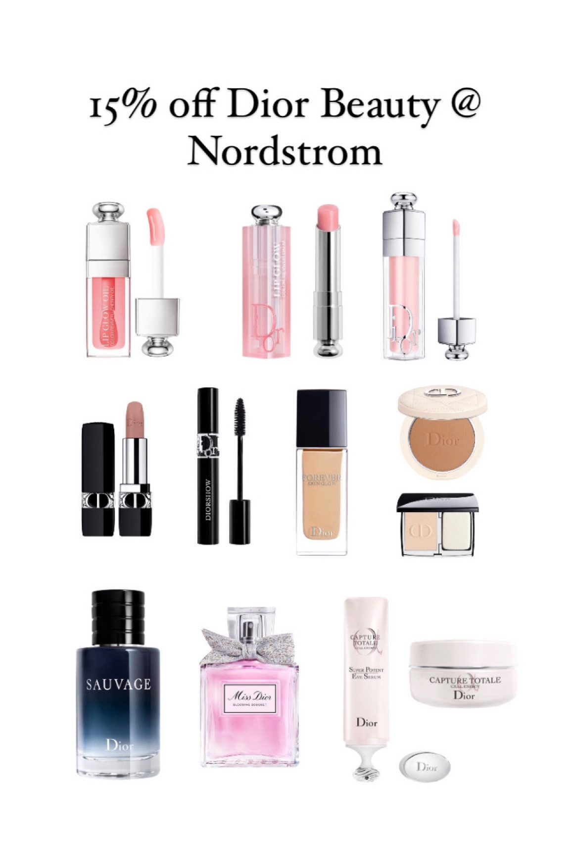 15% off Dior Beauty @ Nordstrom 

#LTKFind #LTKbeauty #LTKsalealert