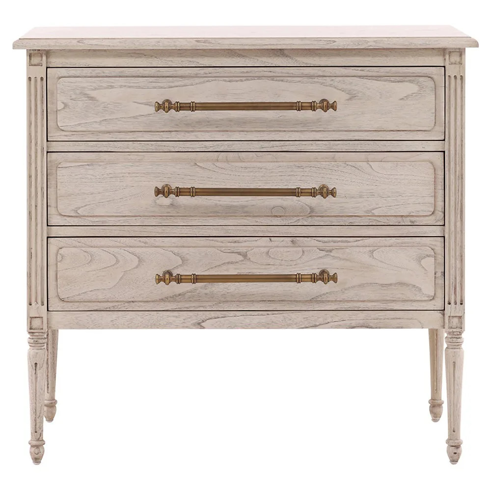 Hiraya Updated Traditional Natural Wood Bachelor Chest | Kathy Kuo Home