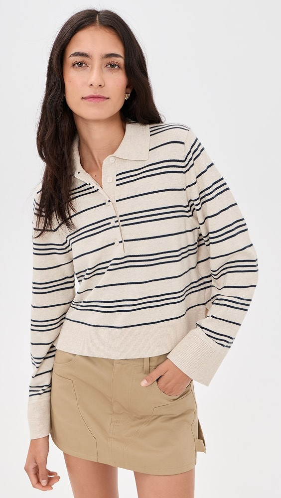 perfectwhitetee Ximena Polo Sweater | Shopbop | Shopbop