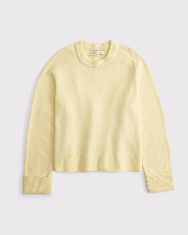 The A&F Madeline Merino Wool-Blend Crew Sweater | Abercrombie & Fitch (US)