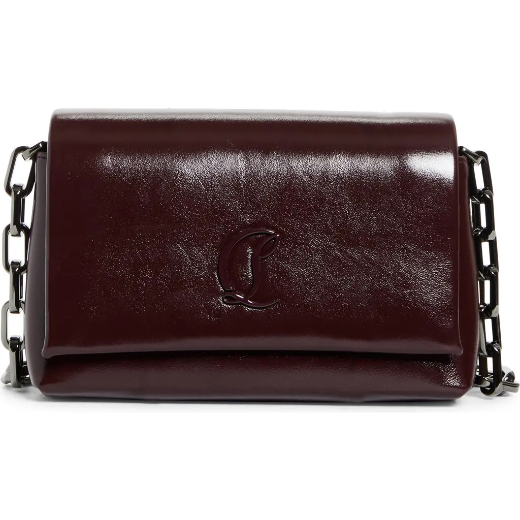 Christian Louboutin Small Loubi54 Soft Naplak Leather Shoulder Bag in Amara at Nordstrom | Nordstrom