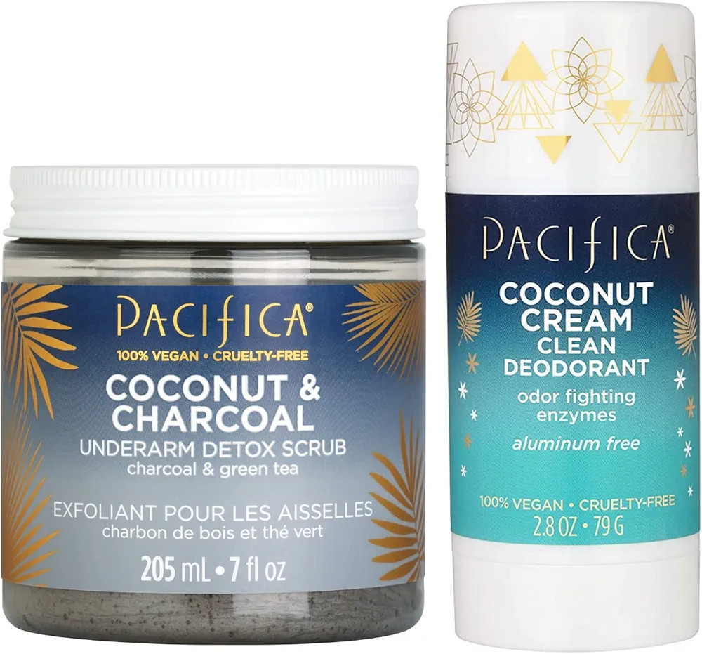 Pacifica Beauty Coconut and Charcoal Underarm Detox Scrub for Natural Deodorant Users, Non Alumin... | Amazon (US)