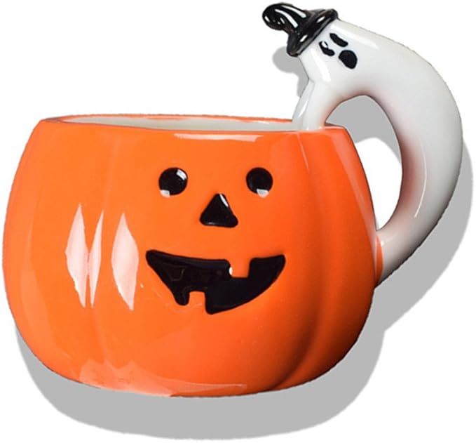 ZaH 3D Halloween Mug Pumpkin Ghost Cup Theme Party Favor Ceramic Cups Fun Mugs Gift for Kids Wome... | Amazon (US)
