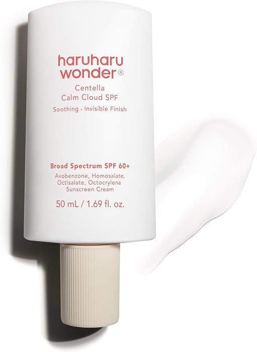 haruharu wonder Centella Calm Cloud Face Sunscreen SPF 60+, 1.69 fl.oz/50mL | Amazon (US)