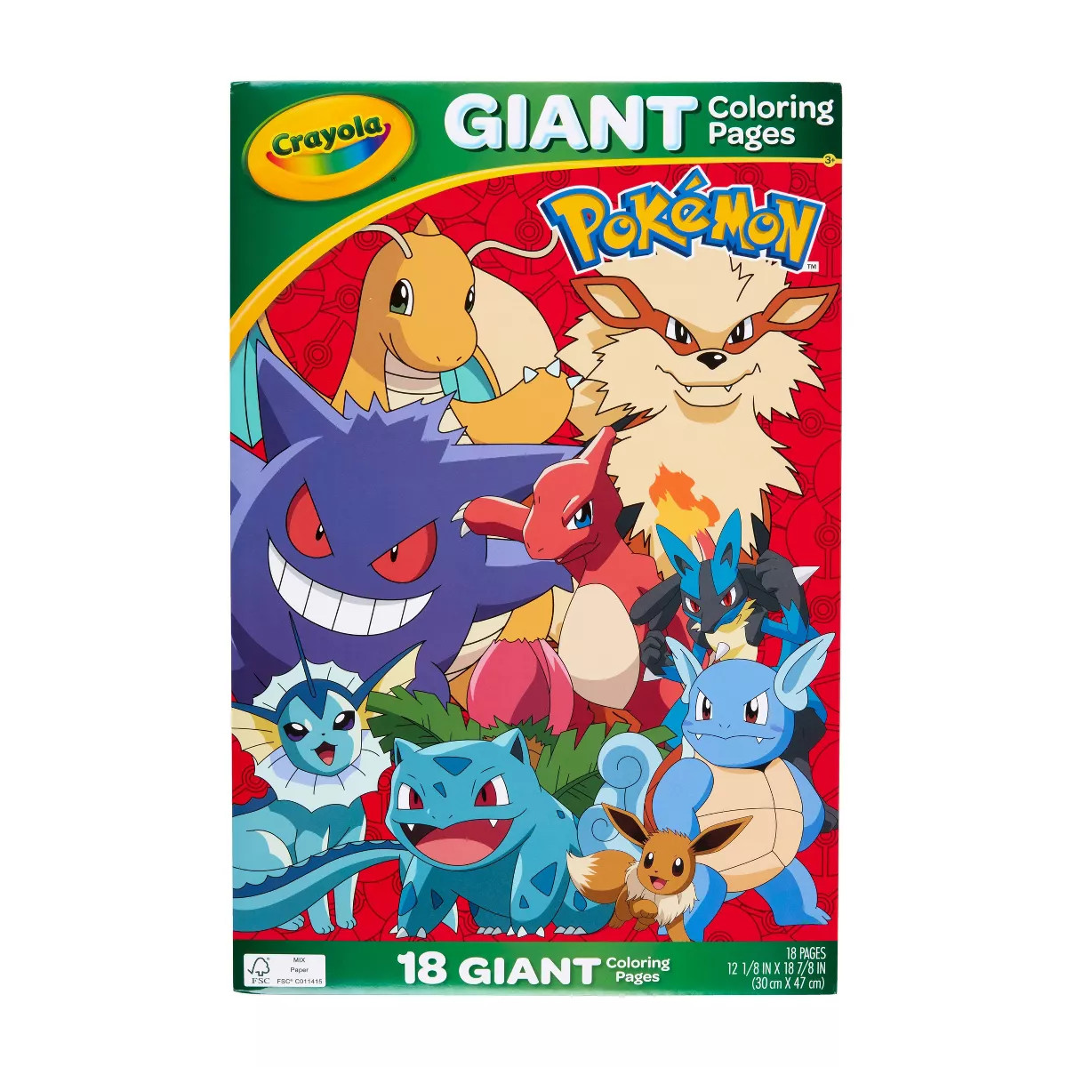 Crayola Pokemon Giant Coloring Pages | Target