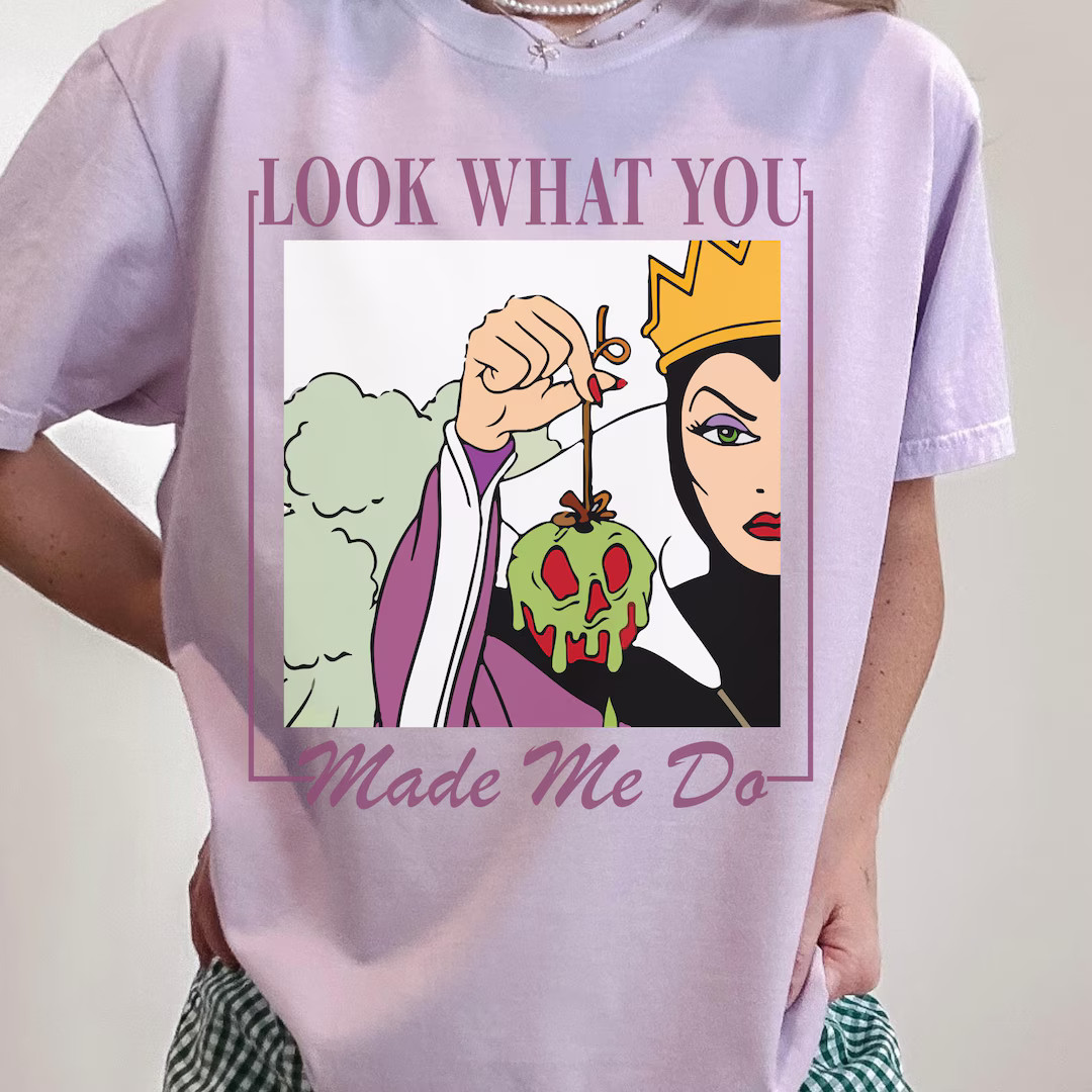 Comfort Color® Vintage Villains Look What You Made Me Do Shirt, Disney Halloween Shirt, Ursula S... | Etsy (US)