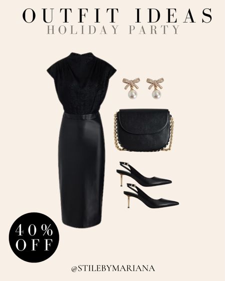 Holiday party outfit idea from Express! All 40% off too! 

#LTKparties #LTKHoliday #LTKsalealert
