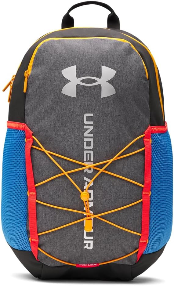 Under Armour Unisex Hustle Sport 6.0 Backpack, (003) Black/Black/Metallic Silver, One Size Fits M... | Amazon (US)
