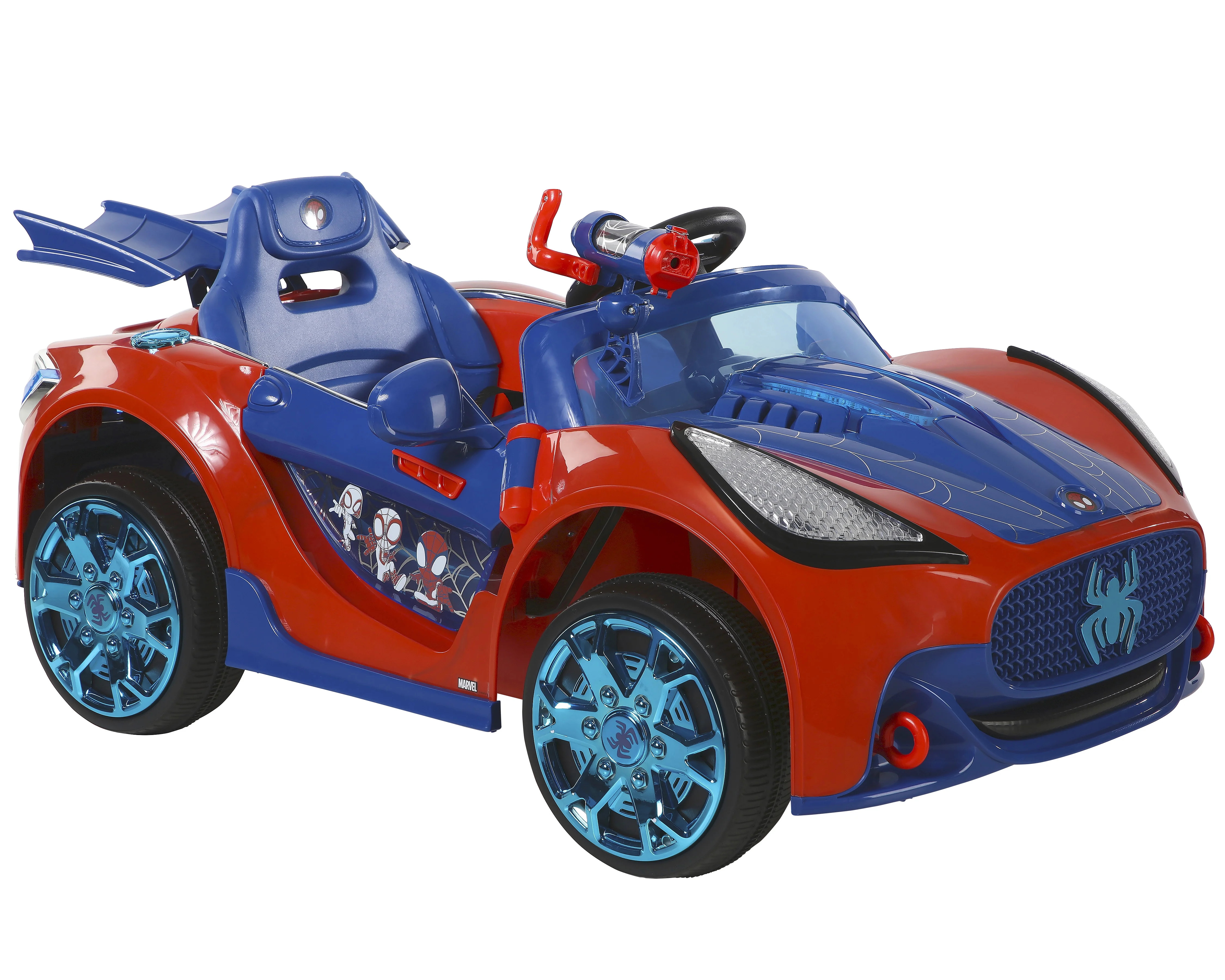 6V Spider-Man Super Car, Battery Powered Ride-on with Lights and Sounds, by Dynacraft | Walmart (US)