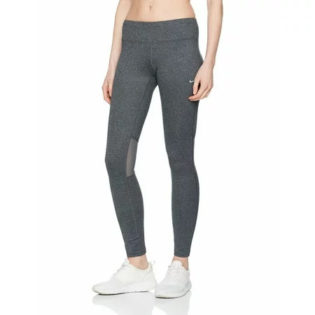 Nike Women s Dri Fit Epic Run Tights (Black/Cool Grey/Heather/Reflective Silver Large) | Walmart (US)