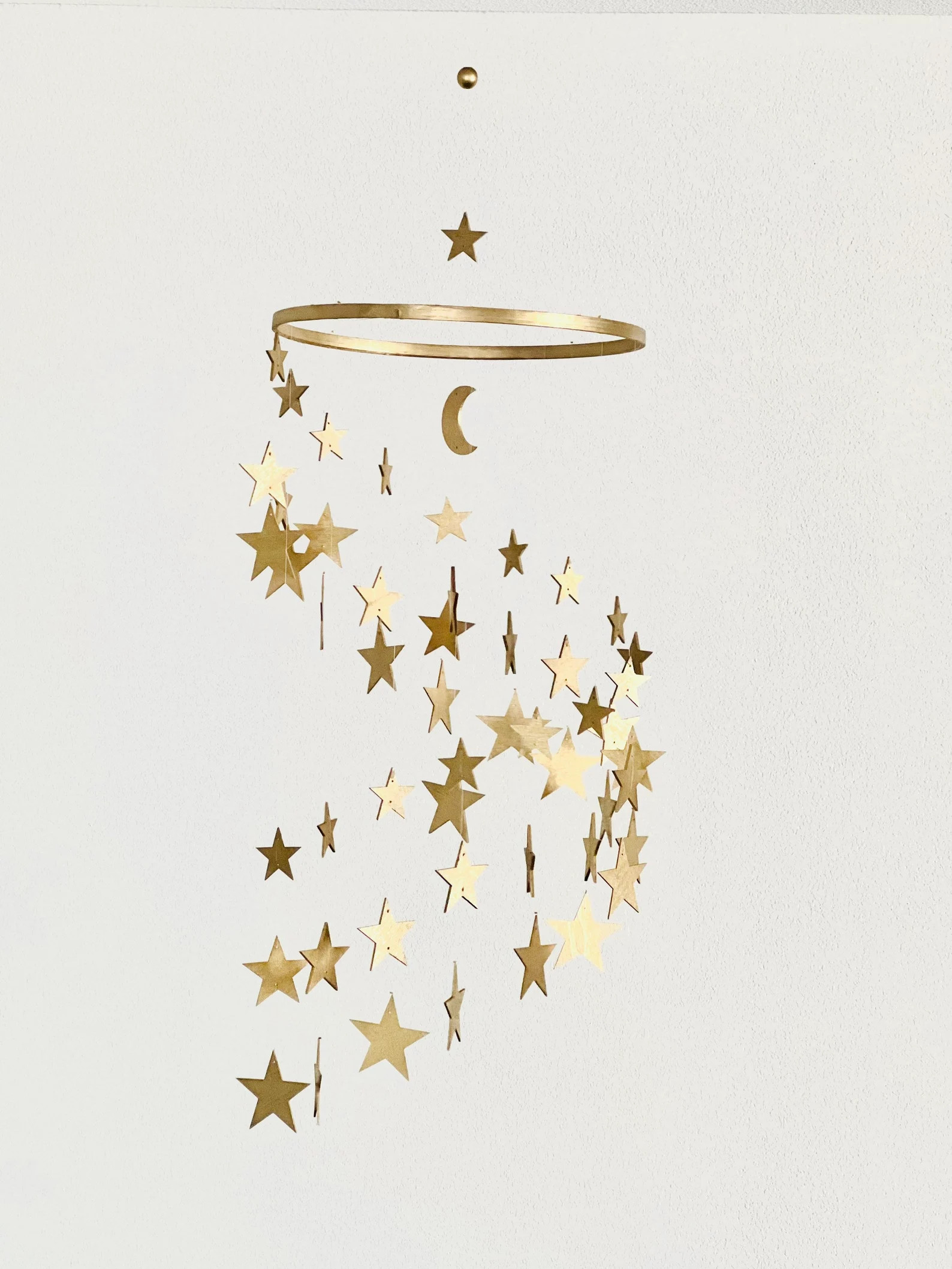 Gold Stars Baby Mobile, Silver Stars and Moon Mobile Nursery, Moon Baby Mobile, Night Baby Mobile... | Etsy (US)