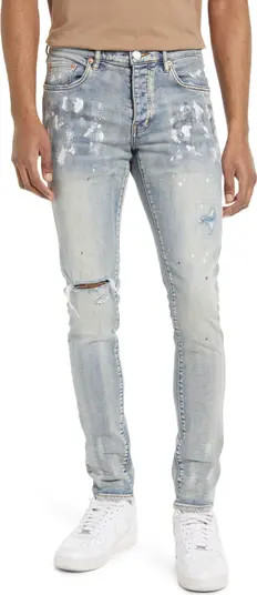 Ripped Knee Blowout Painted Skinny Jeans | Nordstrom