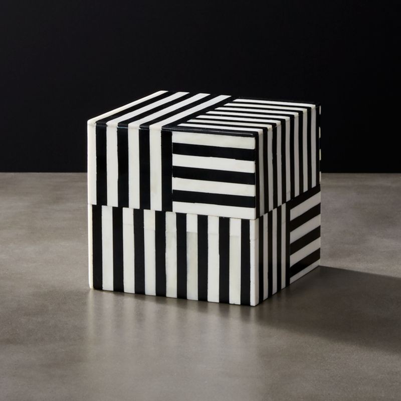 Taylor Square Bone Box + Reviews | CB2 | CB2