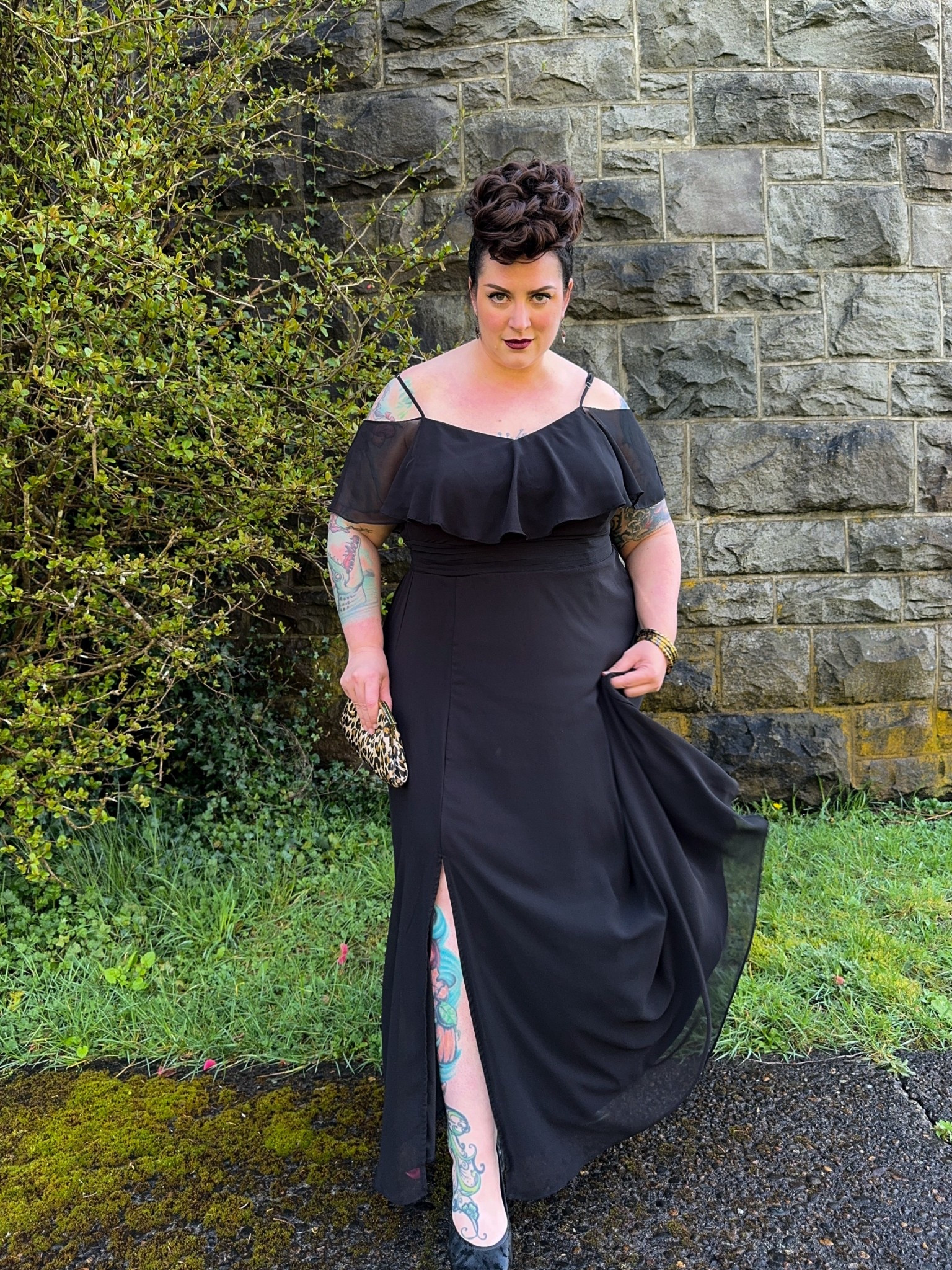 Black chiffon bridesmaid/wedding guest dress

#LTKFindsUnder100 #LTKWedding #LTKPlusSize