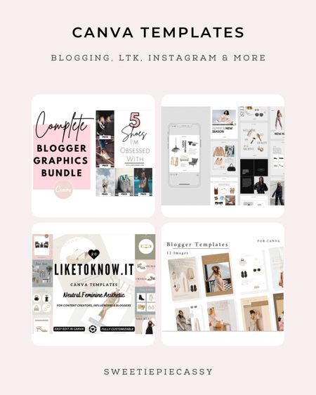 Etsy: LTK, Pinterest, Blog’s & More! 📲 

Some of my favourite Canva templates to make your blog, LTK, Instagram or any other platform, customized just to your liking! Follow me @ Sweetiepiecassy on all platforms for more!💫 #LTKIt 

#LTKfindsunder50 #LTKGiftGuide #LTKstyletip