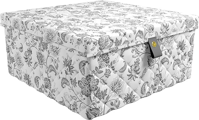 Martha Stewart Essential Collapsible Stackable Decorative Home Storage Organization With Lidded T... | Amazon (US)