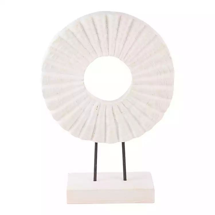 New!White Wood Sculpture on Stand | Kirkland's Home