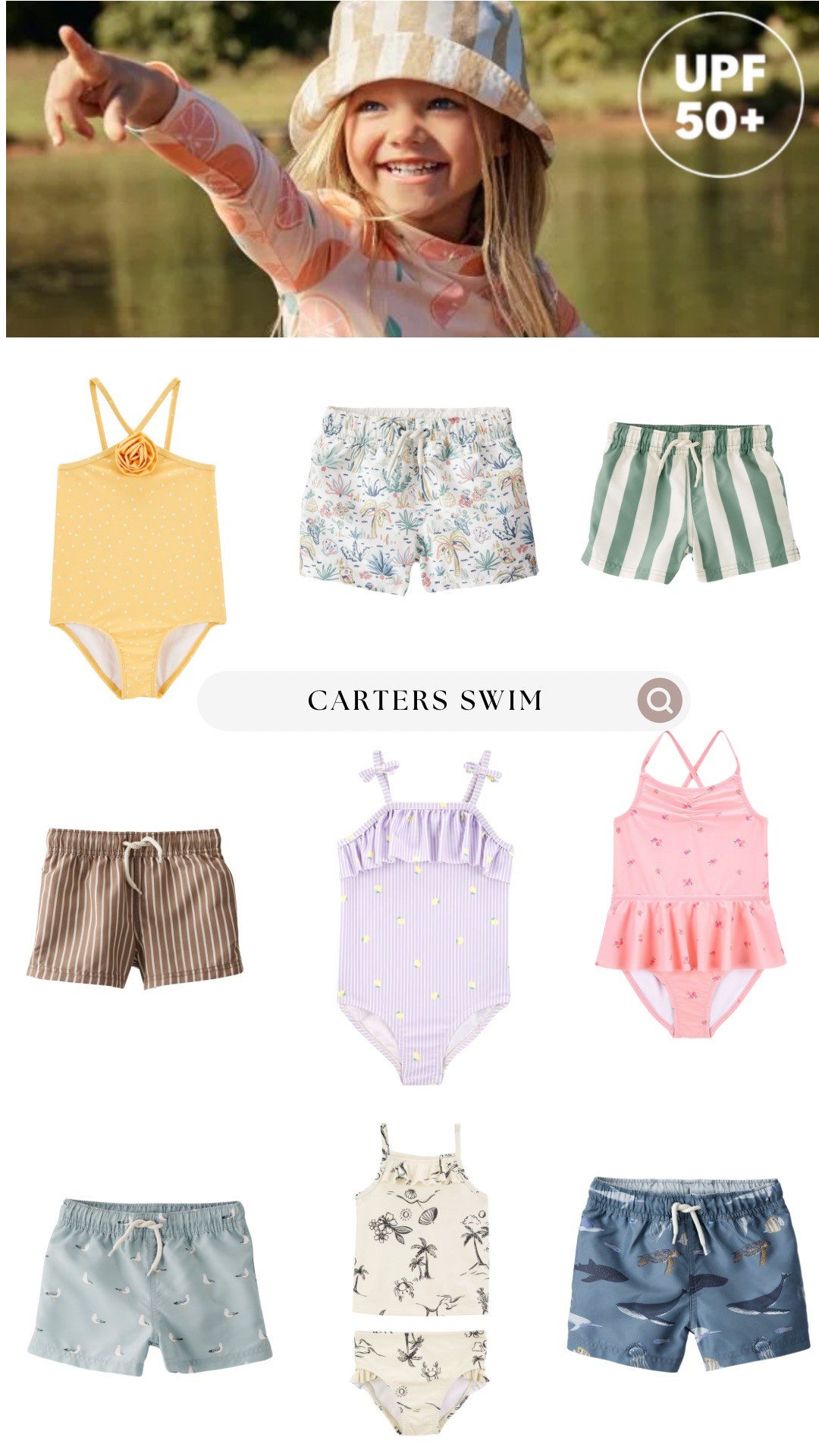 Toddler swim from Carters! They had a great sale going on too! 

#LTKSaleAlert #LTKKids #LTKSwim