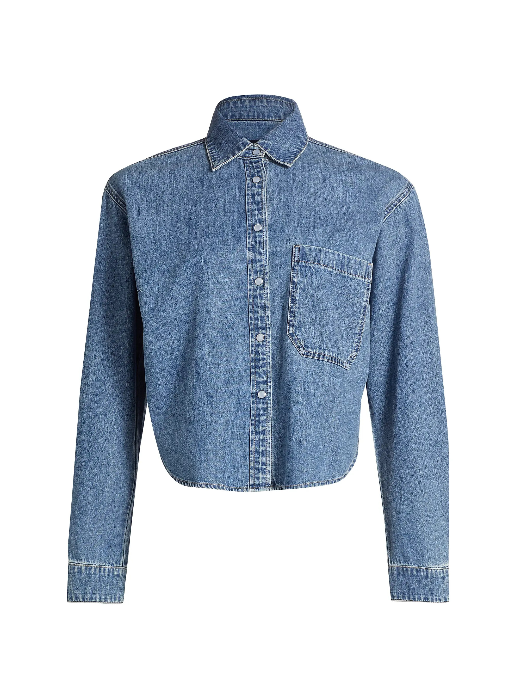 Veronica BeardAderes Denim Long-Sleeve Shirt | Saks Fifth Avenue