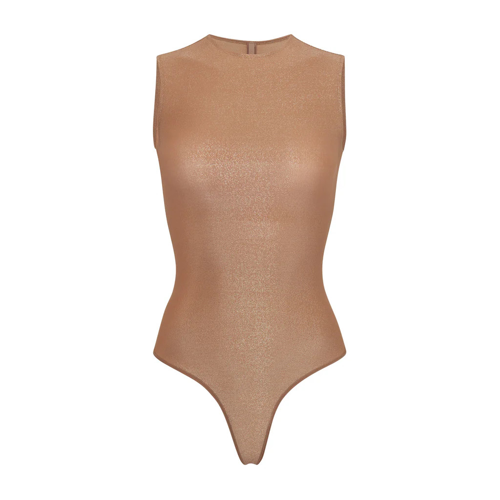 SHIMMER CREW NECK BODYSUIT | SKIMS (US)