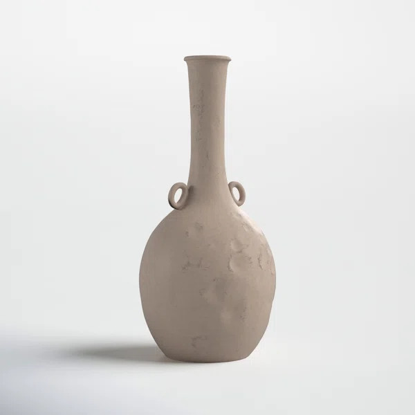 Shiena Beige 12'' Ceramic Table Vase | Wayfair North America