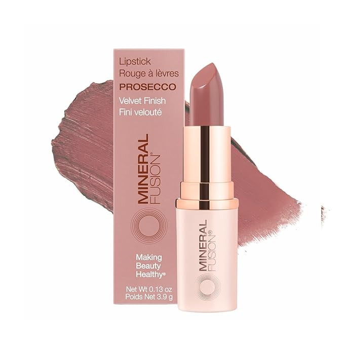 Mineral Fusion Long-Lasting Lipstick, Vivid & Smudge-Free Lip Color with Avocado Oil, Cocoa Seed ... | Amazon (US)