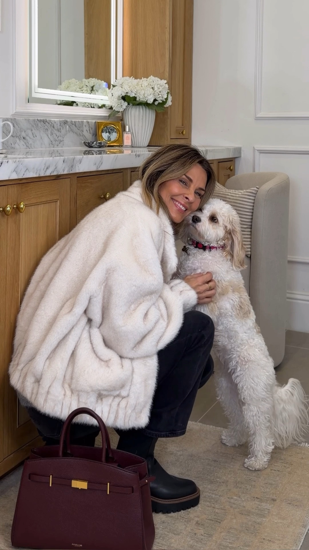 Day 3 of 7 Chic but Warm outfits!
-Faux fur coat with luxe details size XS
-LNA pre layered sweater available on ShopMy https://go.shopmy.us/p-35785109
-AG full length jean in 5’6’’. TTS
-Athleta pant currently on sale! Love the fit, TTS
-Blue Daisy quarter zip sweatshirt size M
-Lug sole boot TTS

#LTKOver40 #LTKSeasonal #LTKootd