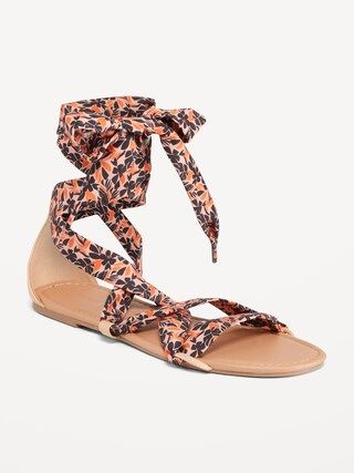 Wrap-Tie Scarf Sandal for Women | Old Navy (US)