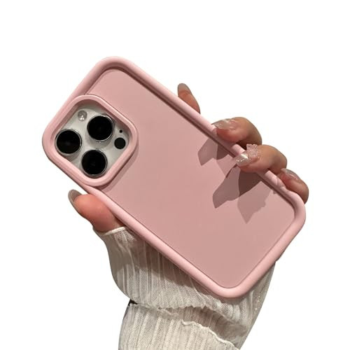 Cutecasee Compatible with iPhone 12 Pro for Women/Girls, Candy Color Silicone Matte Shockproof Soft Bumper Phone Cases for iPhone 12 Pro, Pink | Amazon (US)