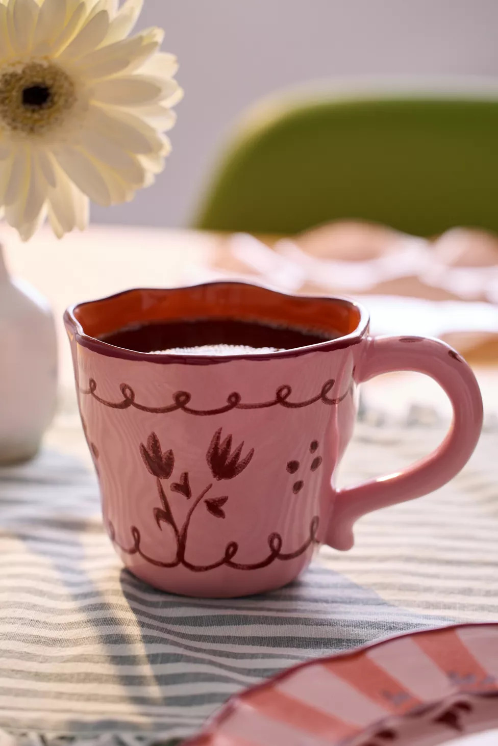 Floral Handmade Ceramic Mug | Urban Outfitters (US and RoW)
