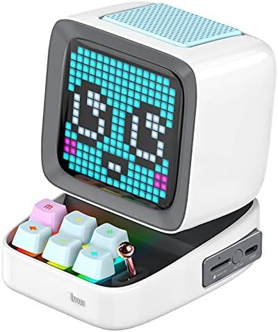 Divoom Ditoo Retro Pixel Art Game Bluetooth Speaker with 16X16 LED App Controlled Front Screen (Blue | Amazon (US)