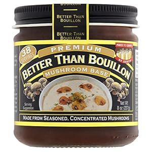Better Than Bouillon Premium Mushroom Base, Made from Seasoned & Concentrated Mushrooms, Makes 9.... | Amazon (US)