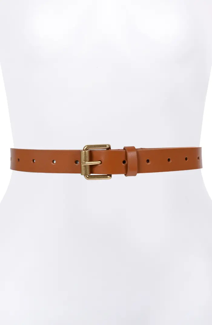 Smooth Split Leather Belt | Nordstrom
