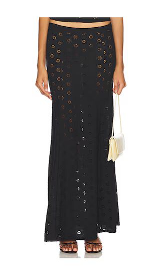 Elise Maxi Skirt in Black | Revolve Clothing (Global)