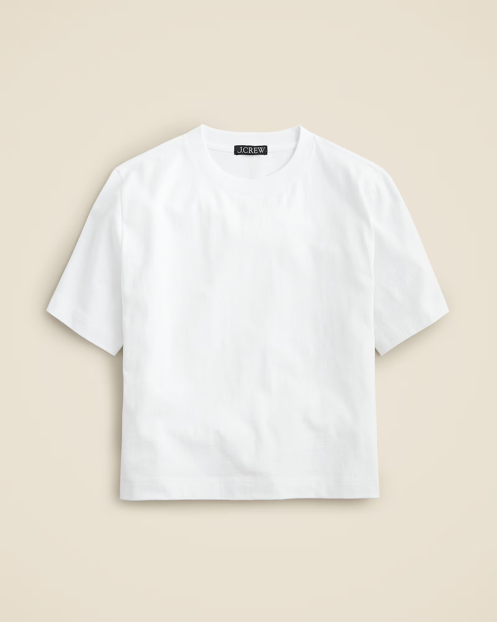 Relaxed premium-weight cropped T-shirt | J. Crew US