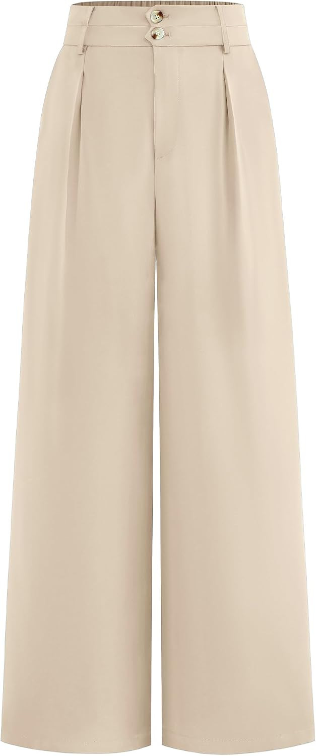 BTFBM Wide Leg Dress Pants Women Business Casual Outfits | Amazon (US)