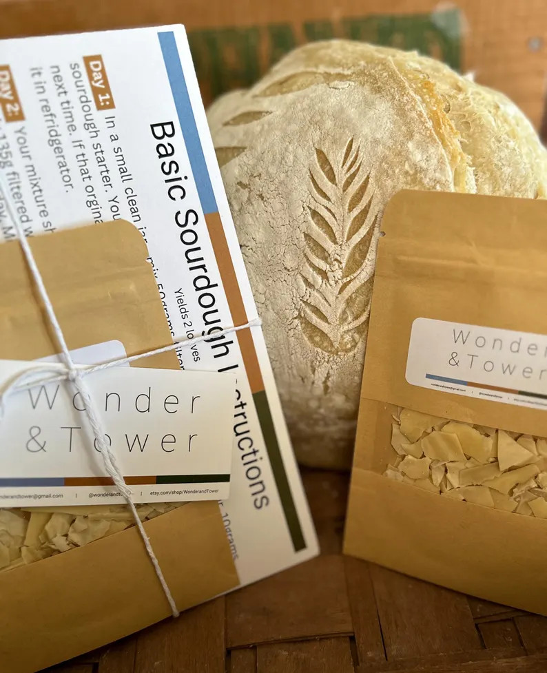 Dehydrated Sourdough Starter Homemade Bread Sourdough Bread Bread Making Kit Sourdough Starter So... | Etsy (US)