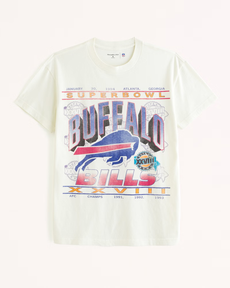 Gender Inclusive Buffalo Bills Graphic Tee | Gender Inclusive Gender Inclusive | Abercrombie.com | Abercrombie & Fitch (US)
